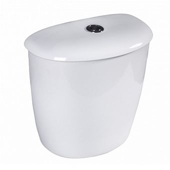  Бачок смывной Универсал Евро белый  (арматурой, нижний подвод) 