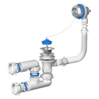  Е250/V210 Сифон 1 1/2 ванна с в/п рег. 