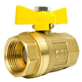  Кран шаровой газовый STI ГГ бабочка 20 