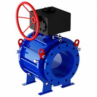  Кран шаровой Маршал 11с67п СФ фланец 80 (PN40) с ред. 