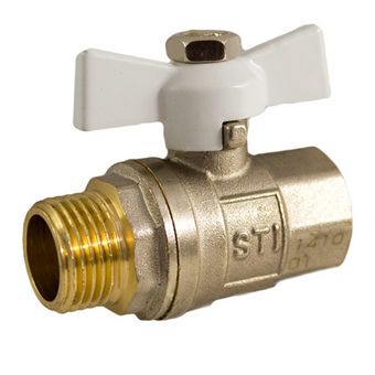  Кран шаровой STI ШГ бабочка 15 