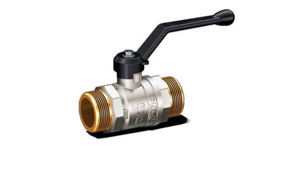  Кран шаровый латунный НР-НР Ду-25 рычаг LD Pride 