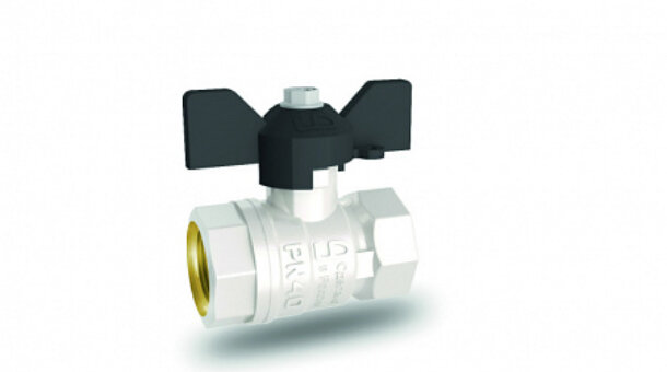  Кран шаровый латунный ВР-ВР Ду-15 бабочка LD 