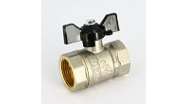  Кран шаровый латунный ВР-ВР Ду-20 бабочка LD Pride 