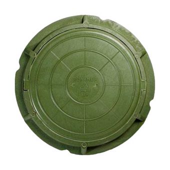  Люк полимерный легкий малый, 30 кН - зелёный 