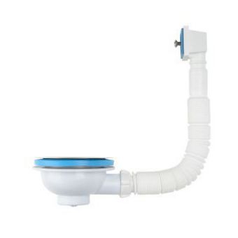  NV305 Перелив для мойки 3 1/2 с прямоугольным вертикальным корпусом белый 