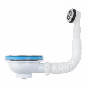  NV320 Перелив для мойки 3 1/2 с круглым вертикальным корпусом  белый 