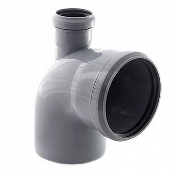  Отвод ПП 110х87° с прямым выходом 50 Политэк 