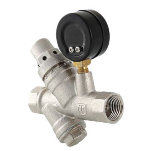 Подпиточный клапан с фильтром и манометром Valtec 1/2" VT.515.N.04