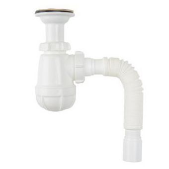  S1010 Сифон для умывальника 1 1/4" х 40 с гибкой трубой 40х50 