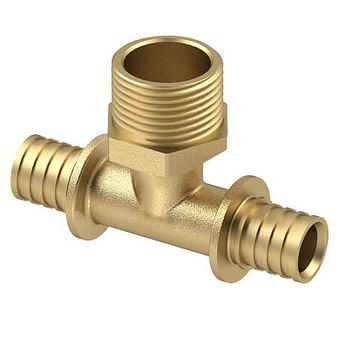  Тройник аксиальный с НР 20х¾" 