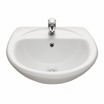  Умывальник Santeri Соната белый (с переливом, без пьедестала) 