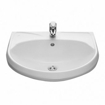  Умывальник Santeri Вест белый (с переливом, без пьедестала) 