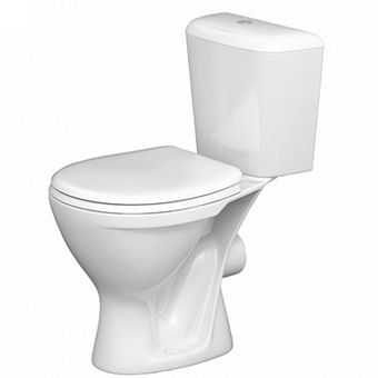  Унитаз-компакт Santeri Pro белый (арматура и сиденье, горизонт. выпуск) 