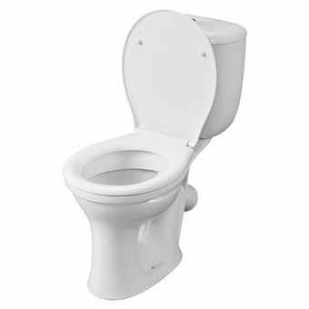  Унитаз-компакт Santeri Виктория белый (арматура и сиденье, косой выпуск) 